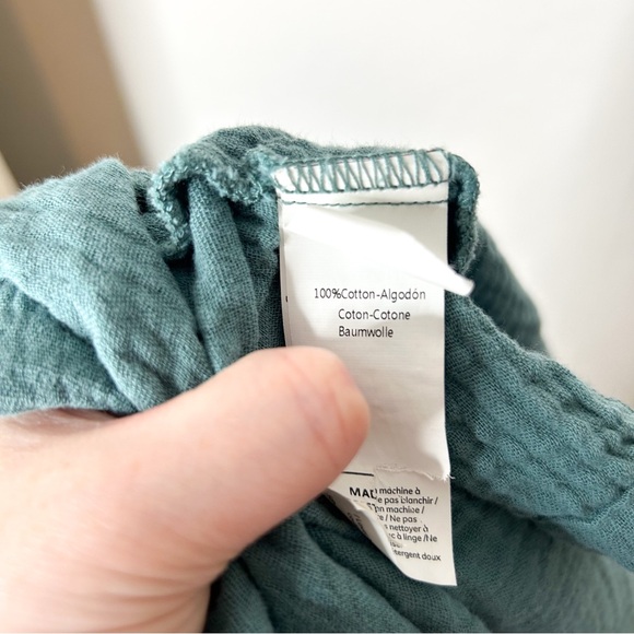 Cupshe Patch Pocket Pinafore Romper Aqua Teal Blue Large L - Picture 9 of 10